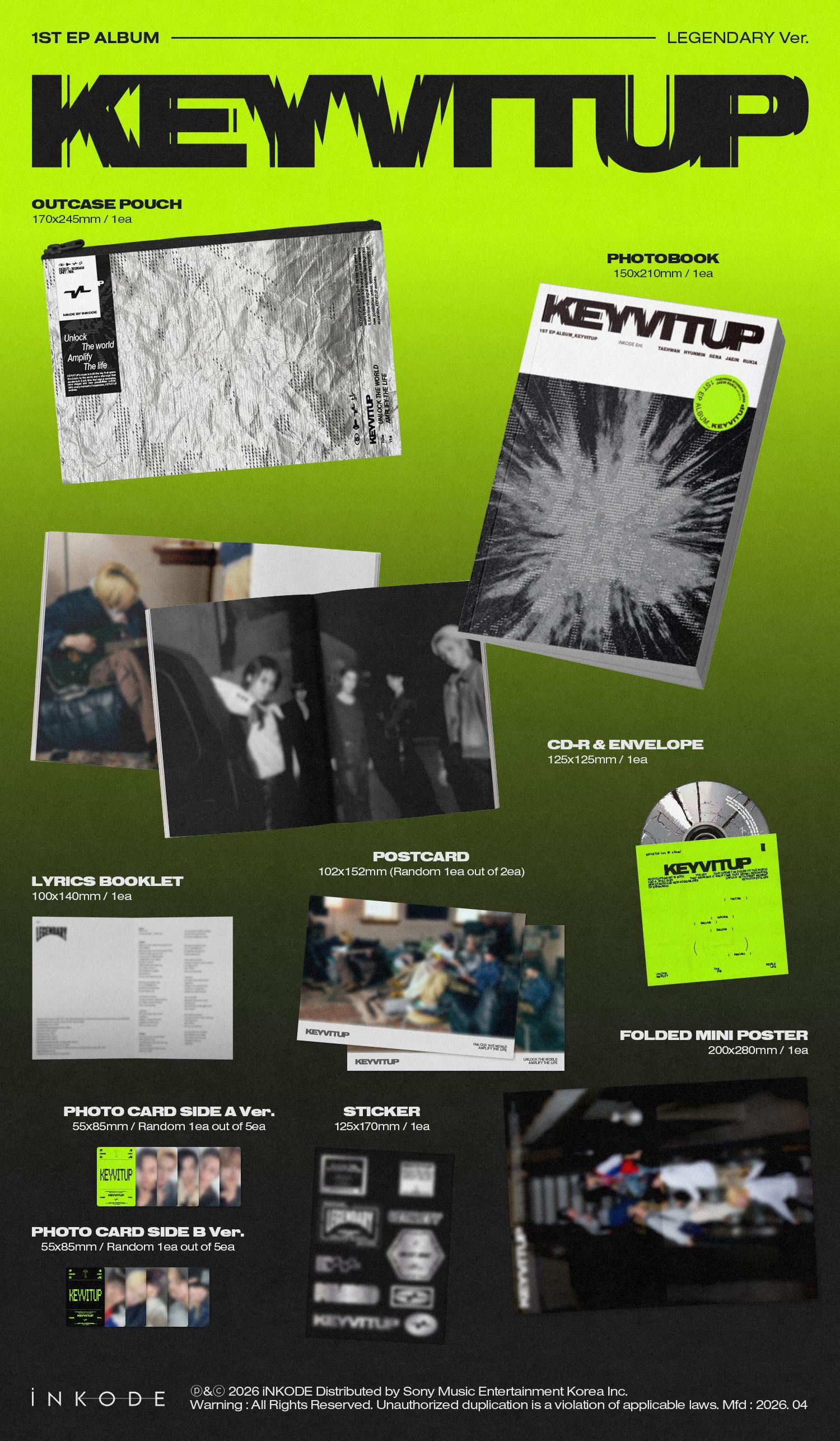 KEYVITUP(키빗업) - 1st EP ALBUM [KEYVITUP] 상세 이미지 2
