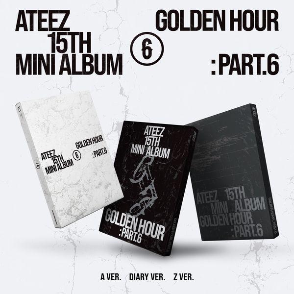 에이티즈 (ATEEZ) - 미니 15집 [GOLDEN HOUR : Part.6] (3종 중 1종 랜덤발송)